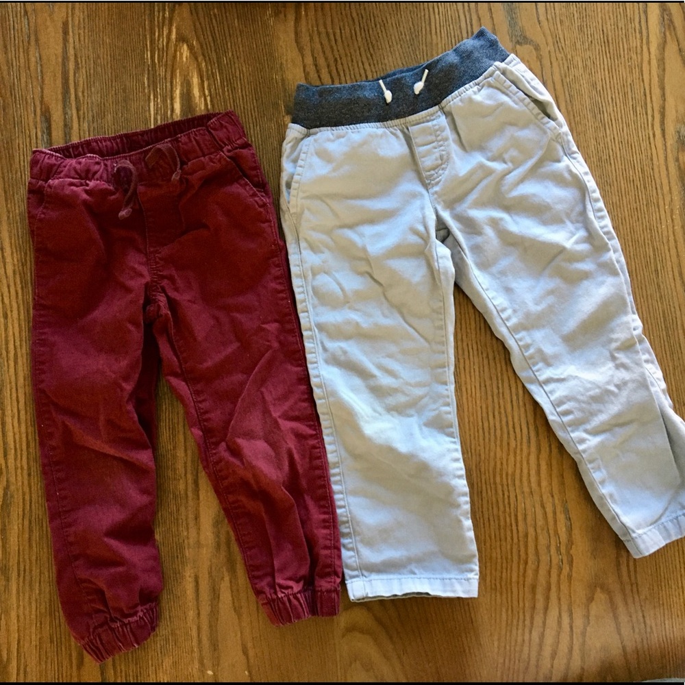 Gap kids and Gymboree boys twill pants bundle.